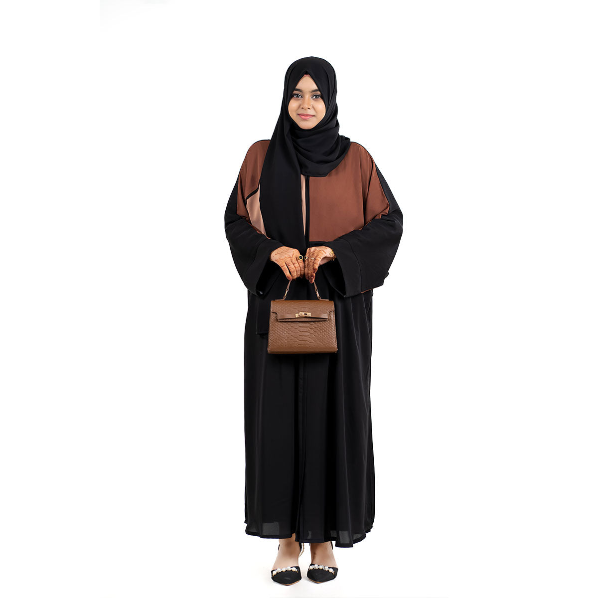 Aleena Kaftan | Brown, Maroon, Olive Green & Mustard