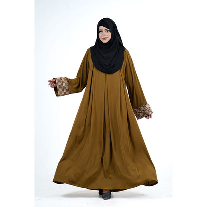 Afreen Gown |  Black, Brown & Mustard