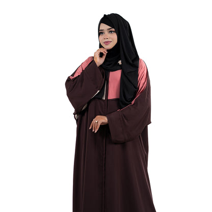 Aleena Kaftan | Brown, Maroon, Olive Green & Mustard
