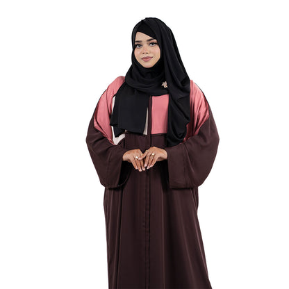 Aleena Kaftan | Brown, Maroon, Olive Green & Mustard
