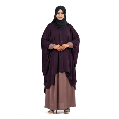 Malika Kaftan | Brown/Plum, Orange/Black, Plum/Rose & Black/Beige