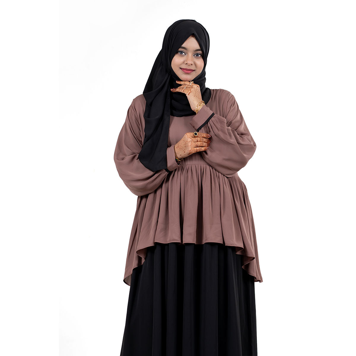 Abaya Muntazam | Lavender, Mocha Brown & Chocolate Brown