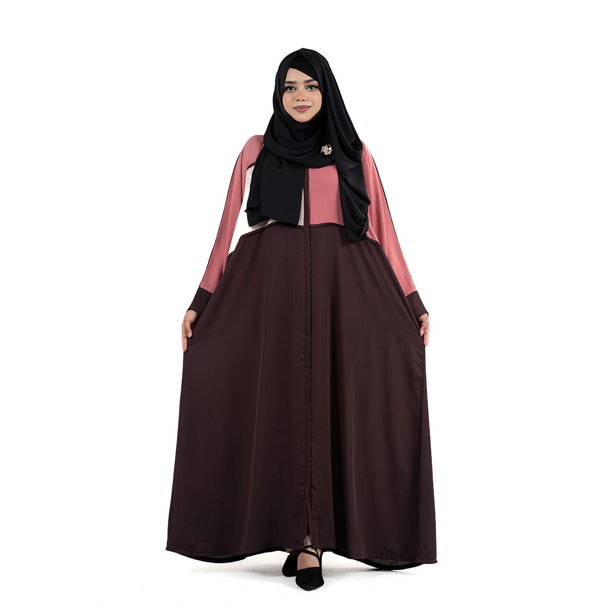 Aleena Kaftan | Brown, Maroon, Olive Green & Mustard