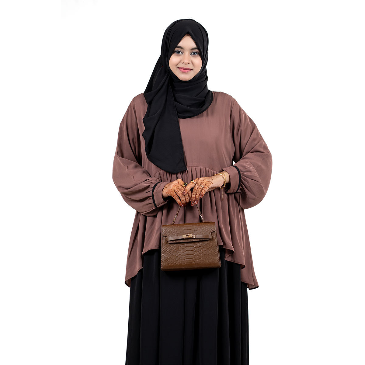 Abaya Muntazam | Lavender, Mocha Brown & Chocolate Brown