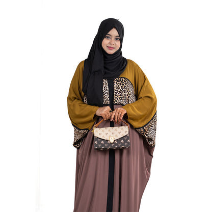 Noorina Kaftan |  Black, Mustard & Sage Green