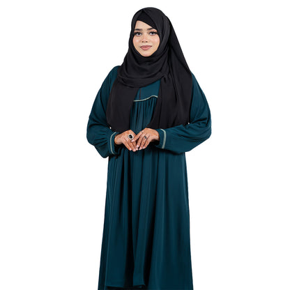 Meera Co-ords | Brown, Teal Green & Black