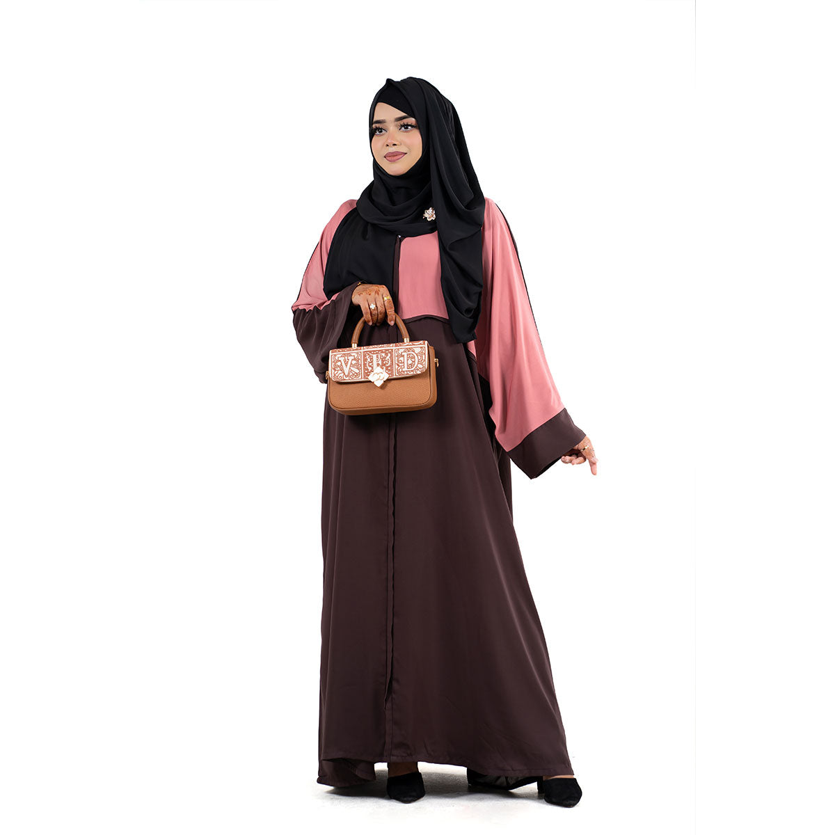 Aleena Kaftan | Brown, Maroon, Olive Green & Mustard