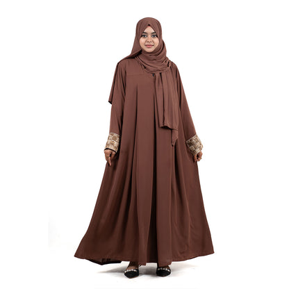 Afreen Gown |  Black, Brown & Mustard