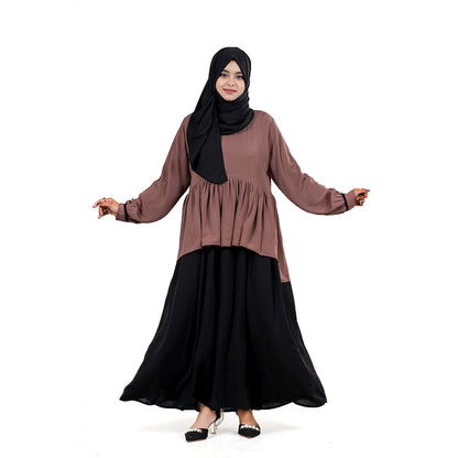 Abaya Muntazam | Lavender, Mocha Brown & Chocolate Brown