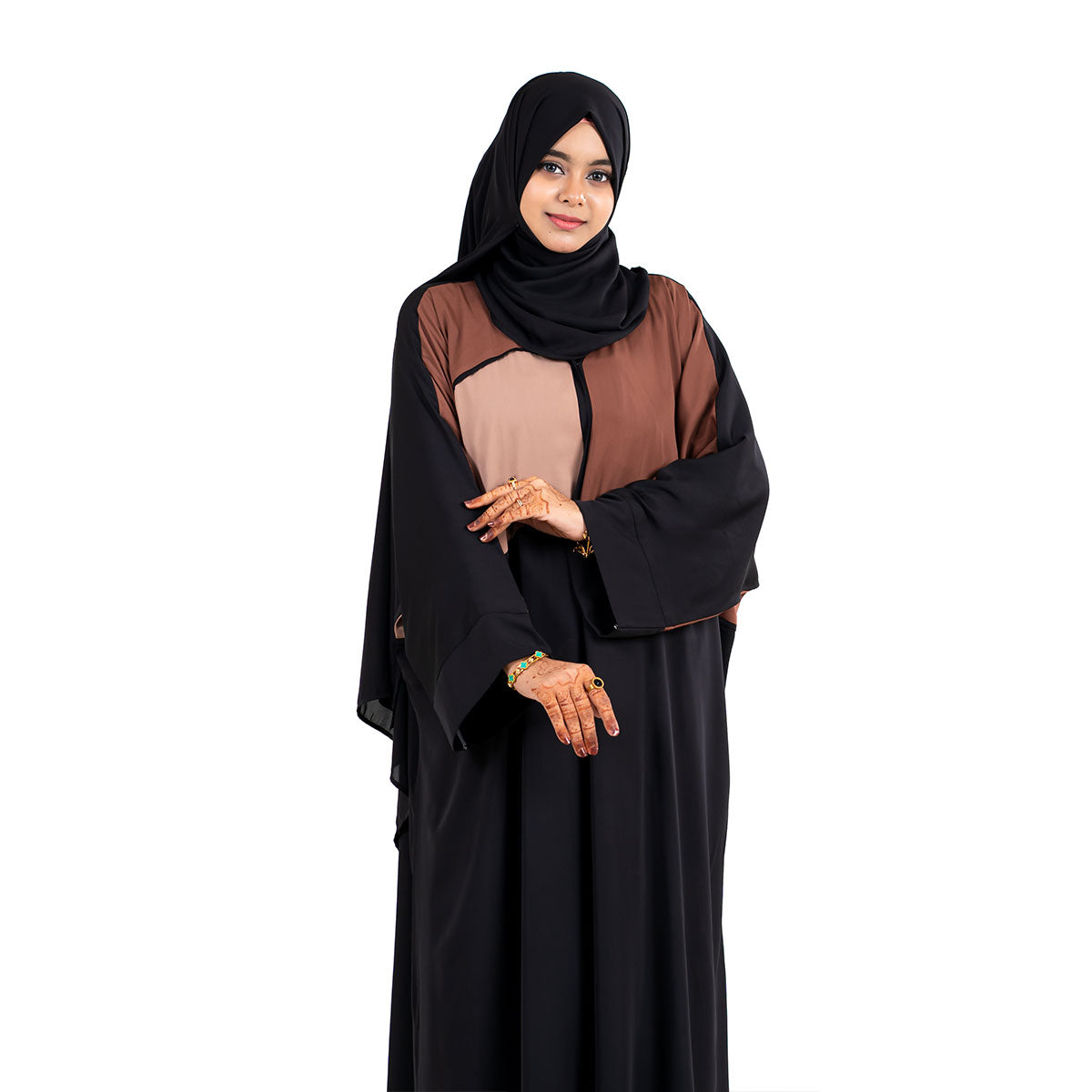 Aleena Kaftan | Brown, Maroon, Olive Green & Mustard