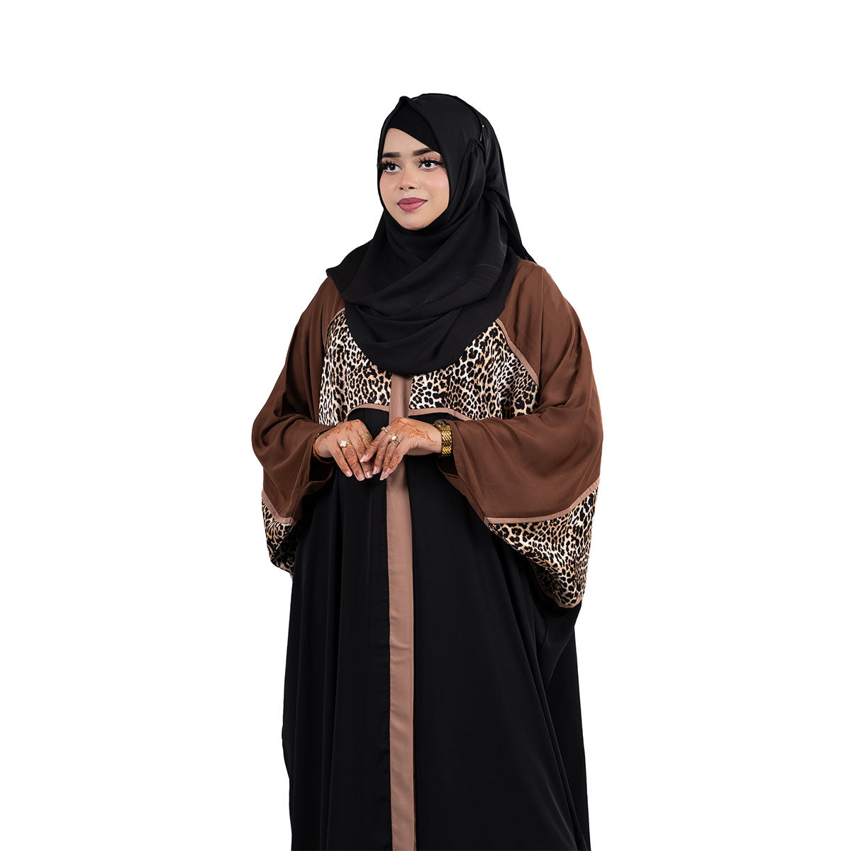 Noorina Kaftan |  Black, Mustard & Sage Green