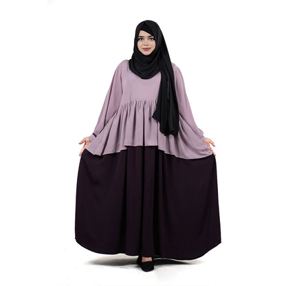 Abaya Muntazam | Lavender, Mocha Brown & Chocolate Brown