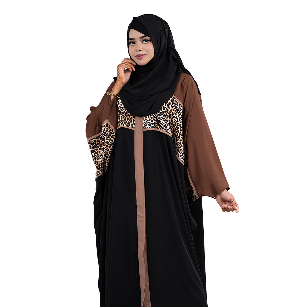 Noorina Kaftan |  Black, Mustard & Sage Green