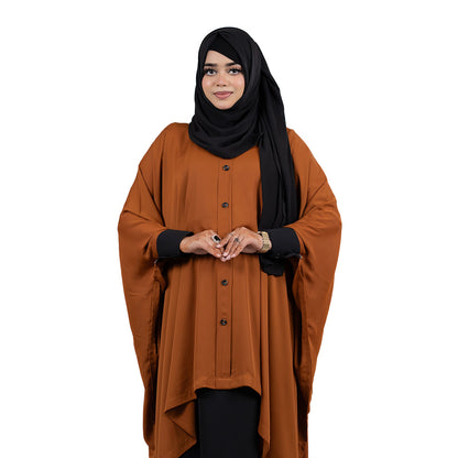 Malika Kaftan | Brown/Plum, Orange/Black, Plum/Rose & Black/Beige