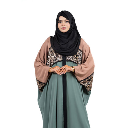 Noorina Kaftan |  Black, Mustard & Sage Green