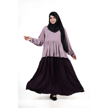 Abaya Muntazam | Lavender, Mocha Brown & Chocolate Brown