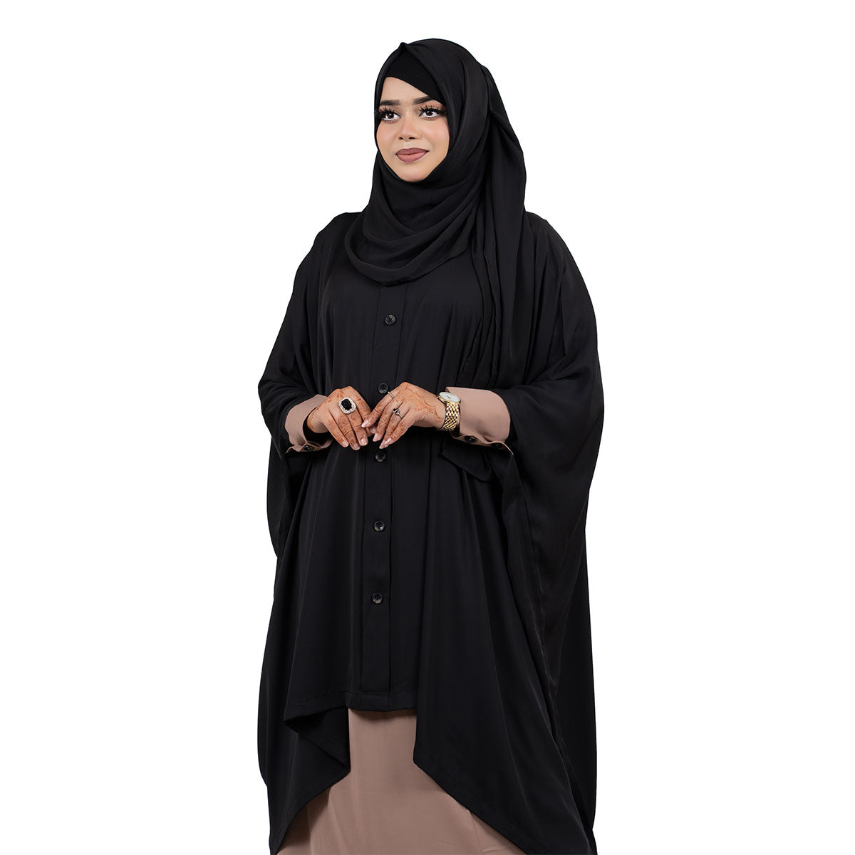 Malika Kaftan | Brown/Plum, Orange/Black, Plum/Rose & Black/Beige