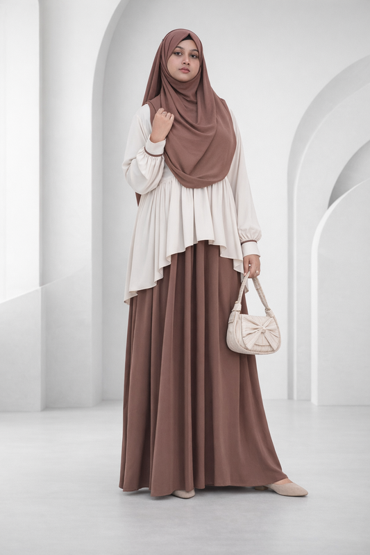 𝐀𝐛𝐚𝐲𝐚 𝐌𝐮𝐫𝐭𝐚𝐳𝐚𝐦  (𝐒𝐡𝐚𝐝𝐞-3) – 𝐎𝐟𝐟-𝐖𝐡𝐢𝐭𝐞 & 𝐁𝐫𝐨𝐰𝐧